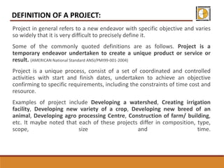 Project Planning and Management | PDF