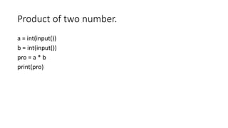 Lecture 1 python arithmetic (ewurc) | PPT