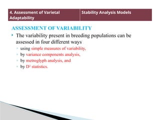 Variability Simple lecture 1 quantitative and other statisticas | PPTX