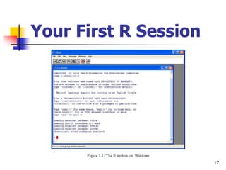 17
Your First R Session
 