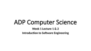 Comprehensive Introduction to Software Engineering and Software ...