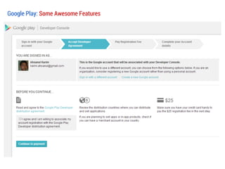 Google Play: Some Awesome Features

 