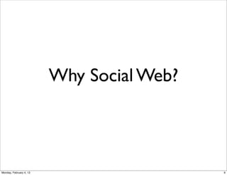 Why Social Web?

Social Web 2014, Lora Aroyo!
Monday, February 3, 14

 
