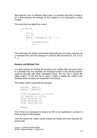 BIT204 1 Software Fundamentals | PDF