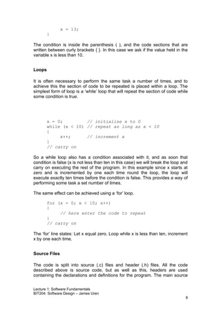 BIT204 1 Software Fundamentals | PDF