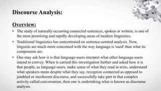 understanding language understanding discourse... Lecture 1st-Introduction to Discourse Analysis._023928.pptx
