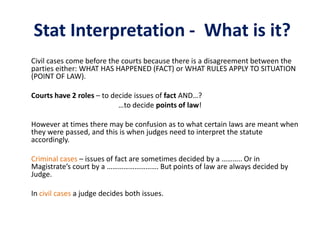 Lecture 1 statutory interpretation on Literal Rule | PPTX