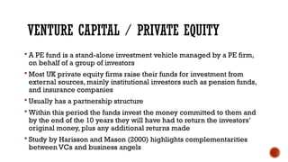 Lecture 1 - Venture Capital and Private Equity | PPTX