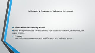 Lecture on Training and Development in Management Prespective | PPTX