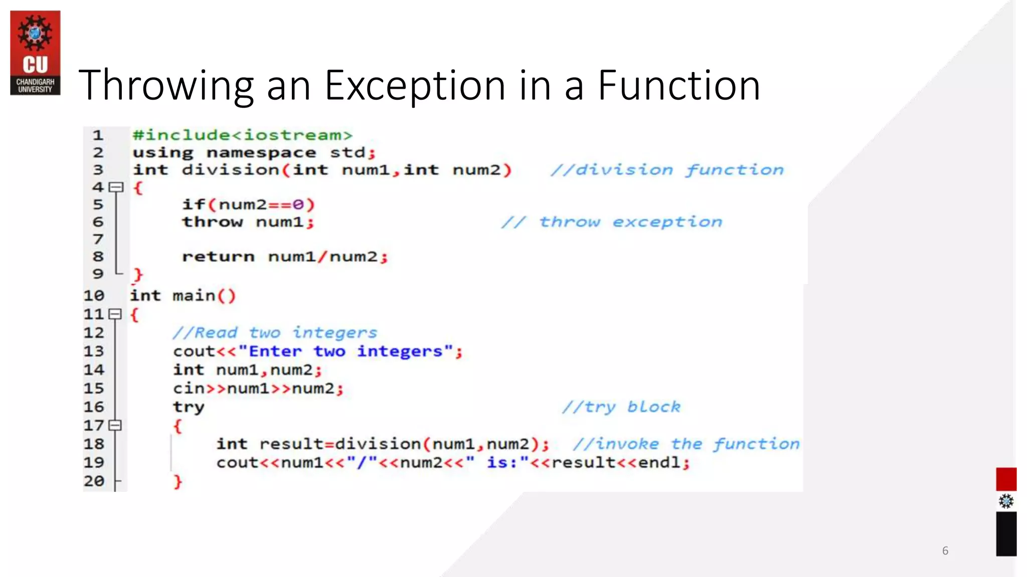 26-09-2022 6
Throwing an Exception in a Function
 