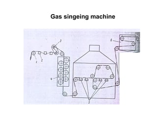 Gas singeing machine  