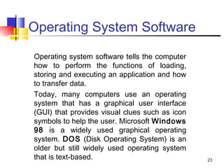Computer Operating System Visual what is computer | PPT