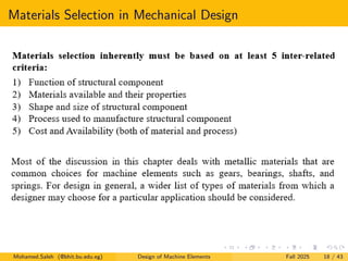 Lecture 02: Materials in Machine Element Designpdf | PDF