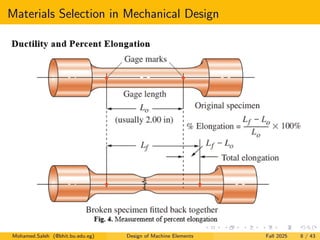 Lecture 02: Materials in Machine Element Designpdf | PDF