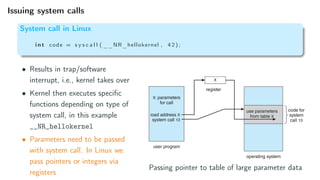 System Call Linux lecture 2 notes on operating systems concepts course | PDF