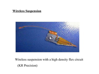 Wireless Suspension




 Wireless suspension with a high density flex circuit
   (KR Precision)
 