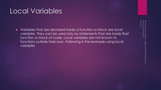 Lecture 2 C++ | Variable Scope, Operators in c++ | PPTX