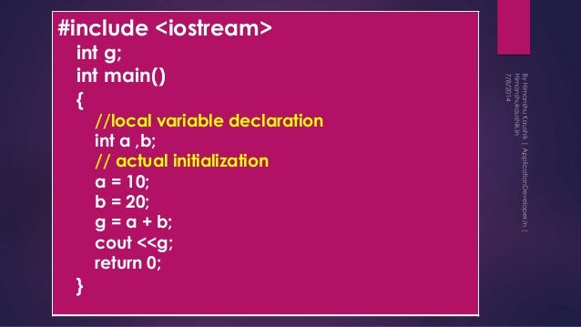 Lecture 2 C++ | Variable Scope, Operators in c++