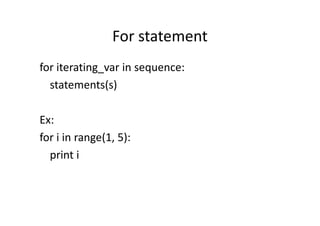 Python - Lecture 2 | PDF