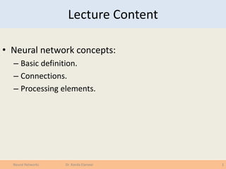 Introduction to Neural networks (under graduate course) Lecture 2 of 9 ...