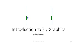 1/37
Introduction to 2D Graphics
Using OpenGL
2D Graphics using OpenGL
 