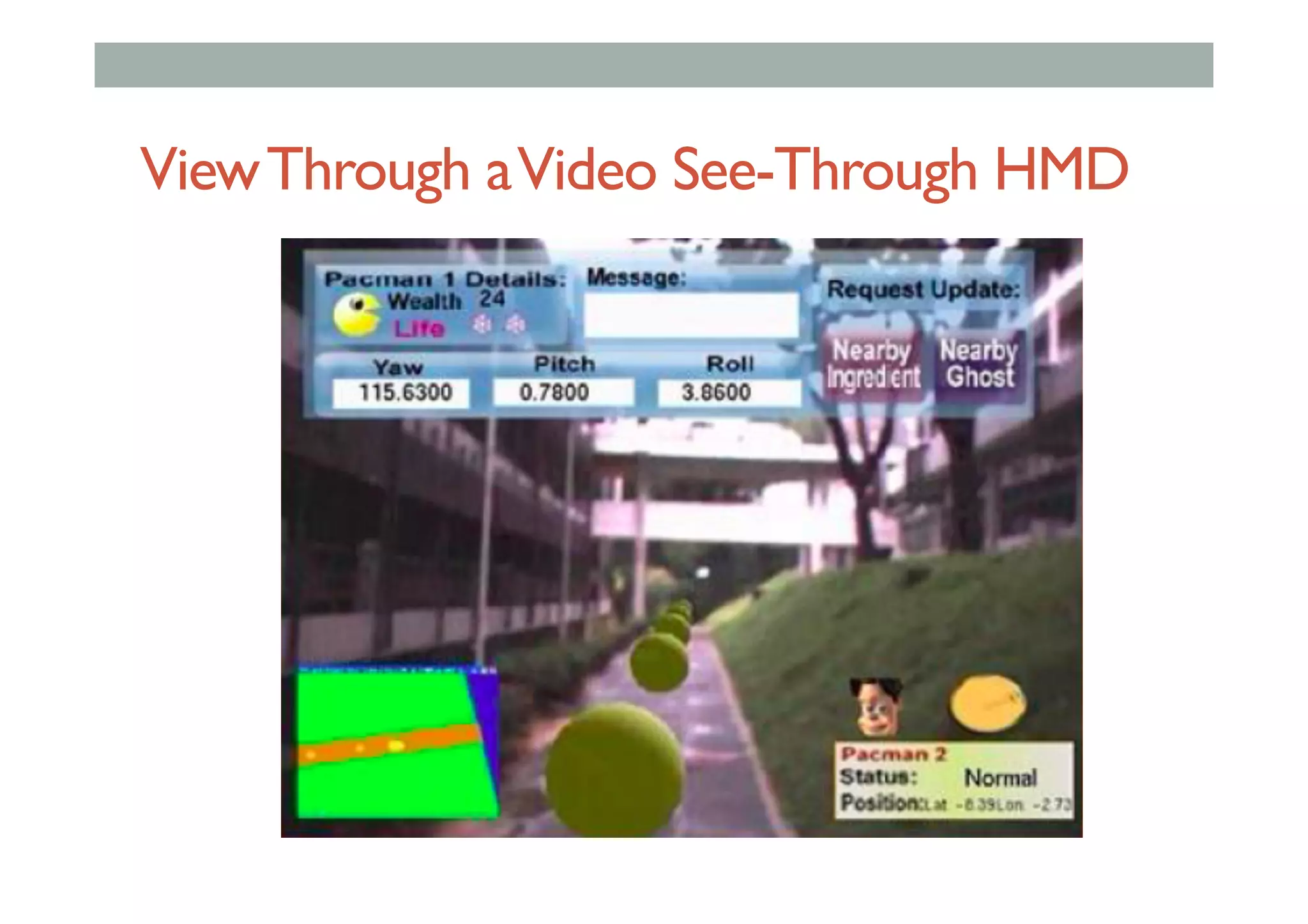 ViewThrough aVideo See-Through HMD
 