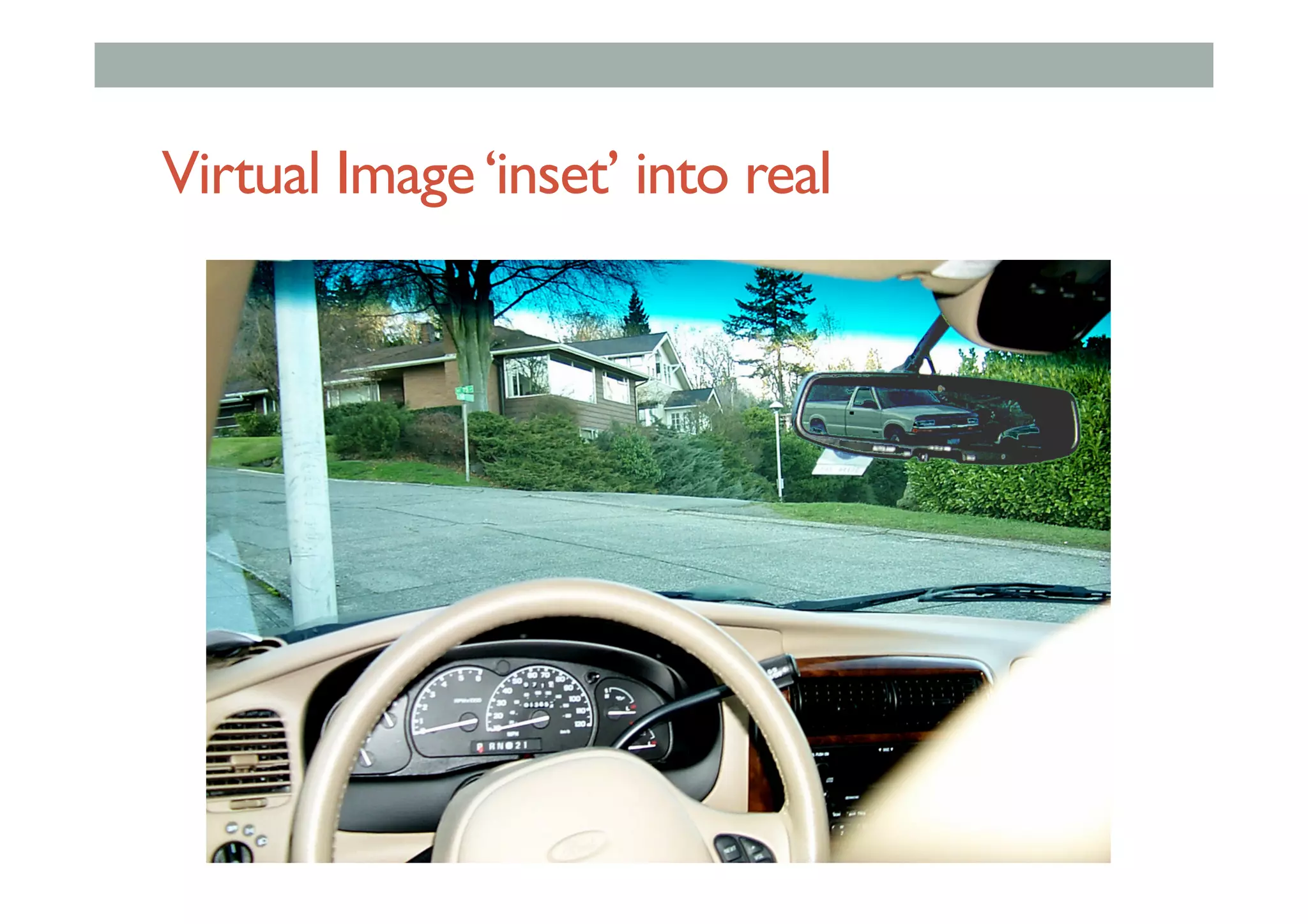 Virtual Image‘inset’ into real
 