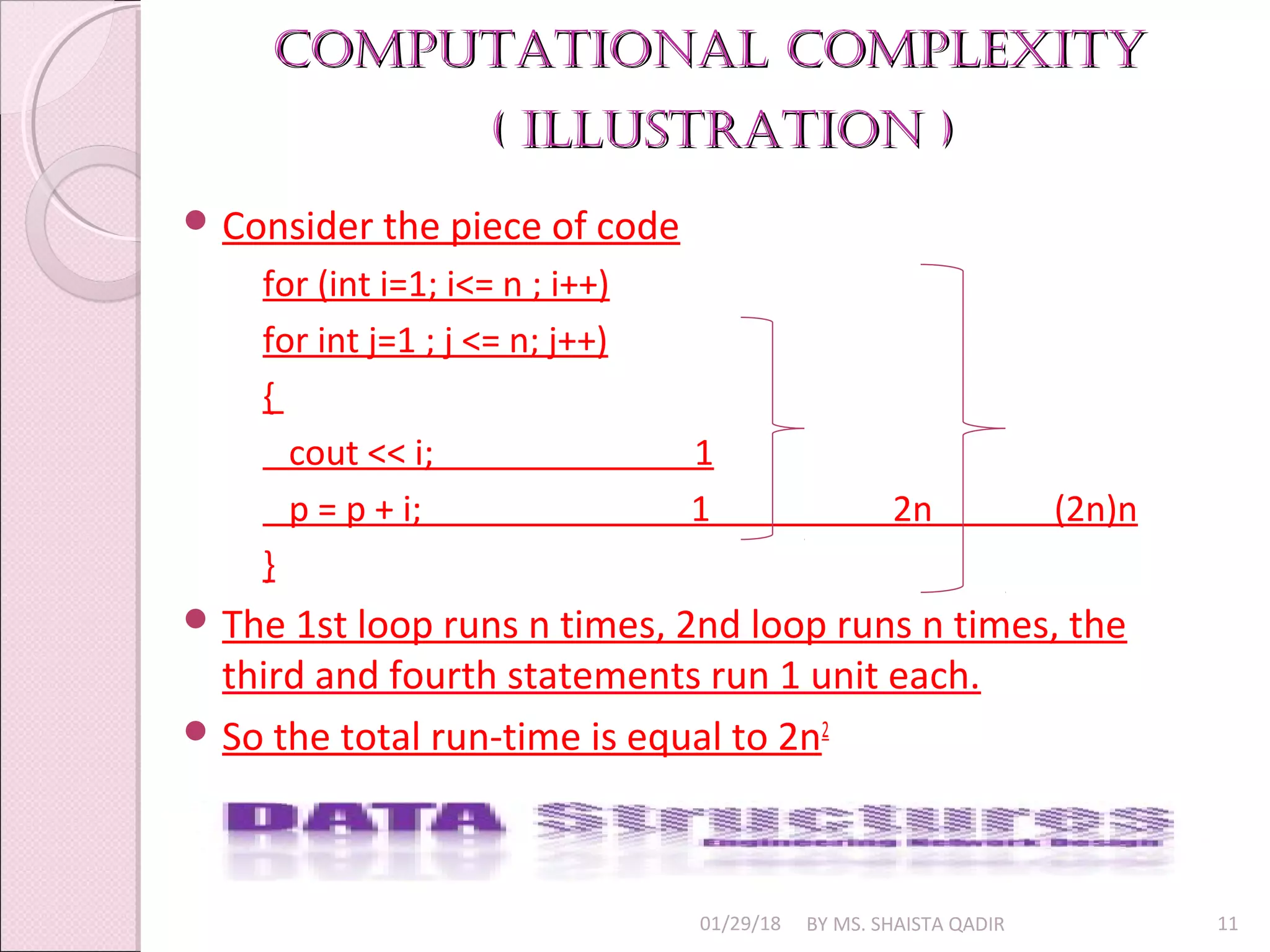 Complexity Analysis | PPT | Programming Languages | Computing