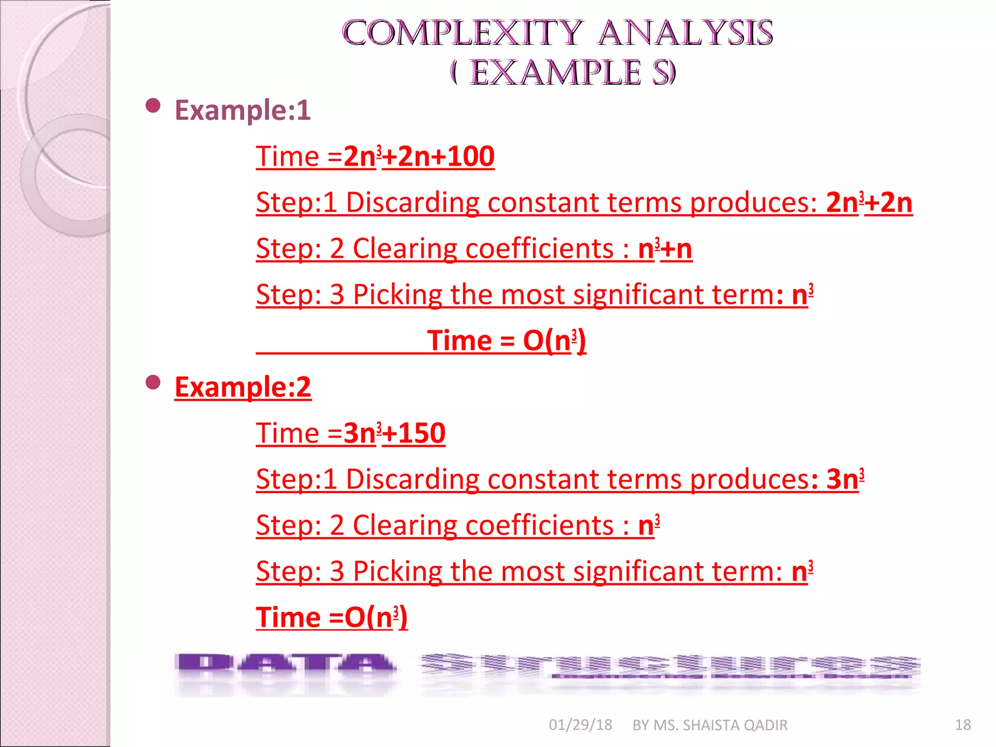 Complexity Analysis | PPT | Programming Languages | Computing
