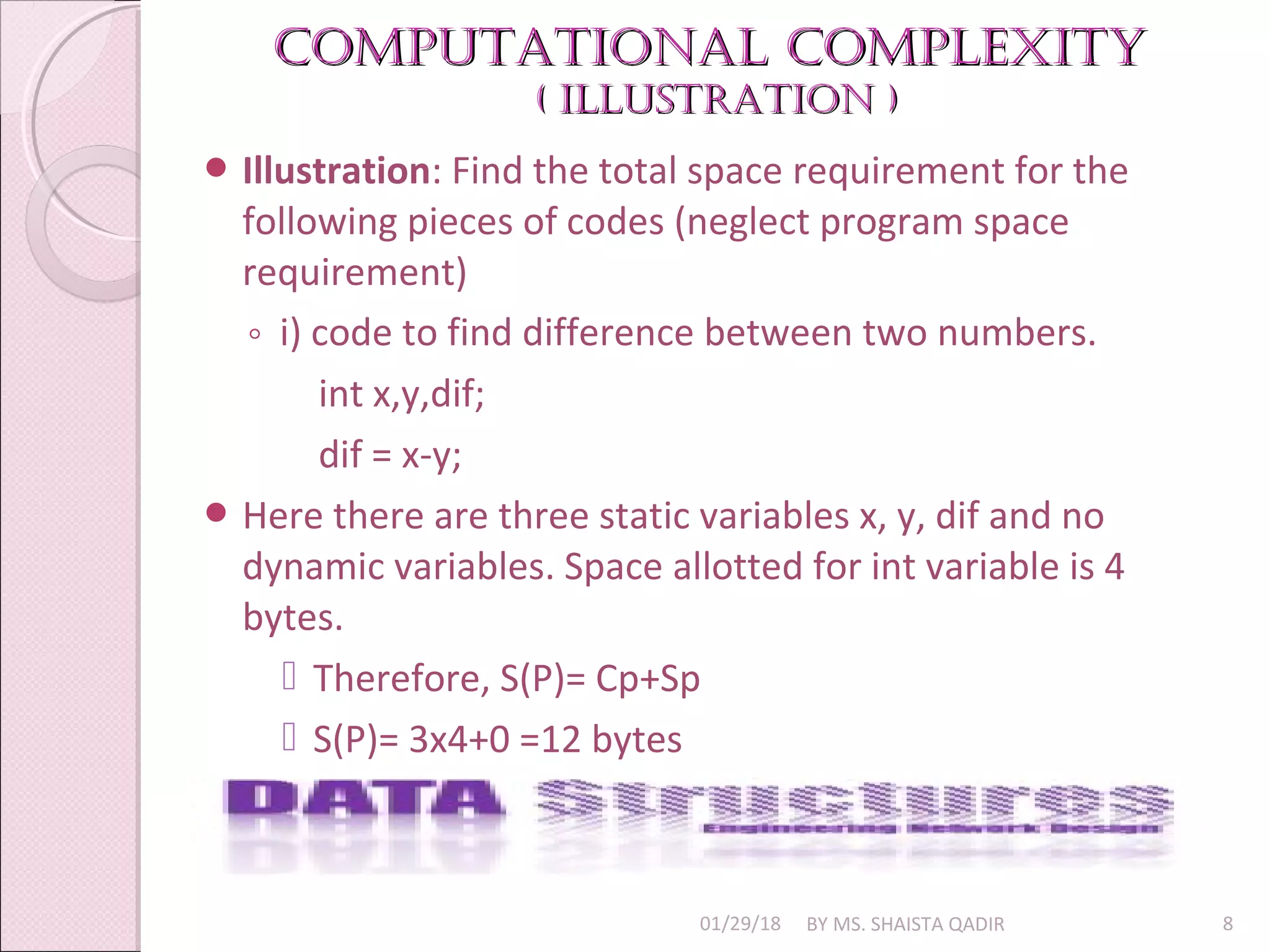 Complexity Analysis | PPT | Programming Languages | Computing