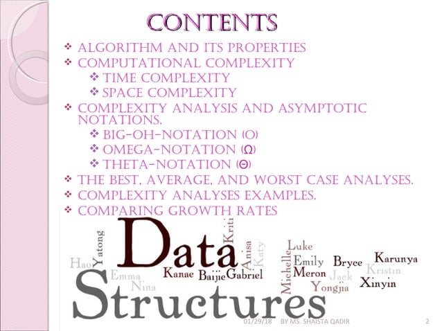Complexity Analysis | PPT
