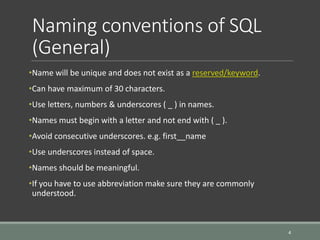 SQL Fundamentals - Lecture 2 | PPT