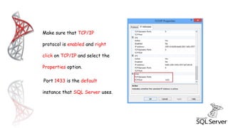 Make SQL Server DB Accessible Remotely | PPT