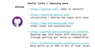 Background info on git / github | PPTX | Web Development | Internet