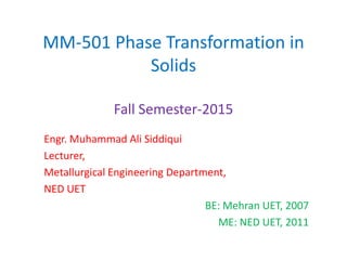 Phase Transformation Lecture equilibrium, Phase Diagram | PPTX