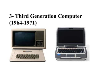 3- Third Generation Computer
(1964-1971)
 