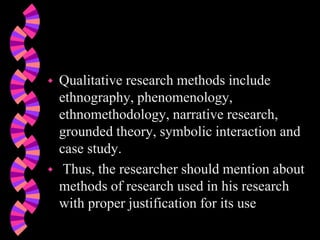 Research Methodology: Research design