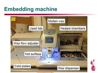 Embedding machine
Histopathology
 