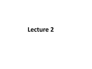 Lecture (2) | PDF
