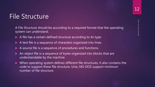 Types Of File Structure Introduction to Operating System and its Types | PPTX