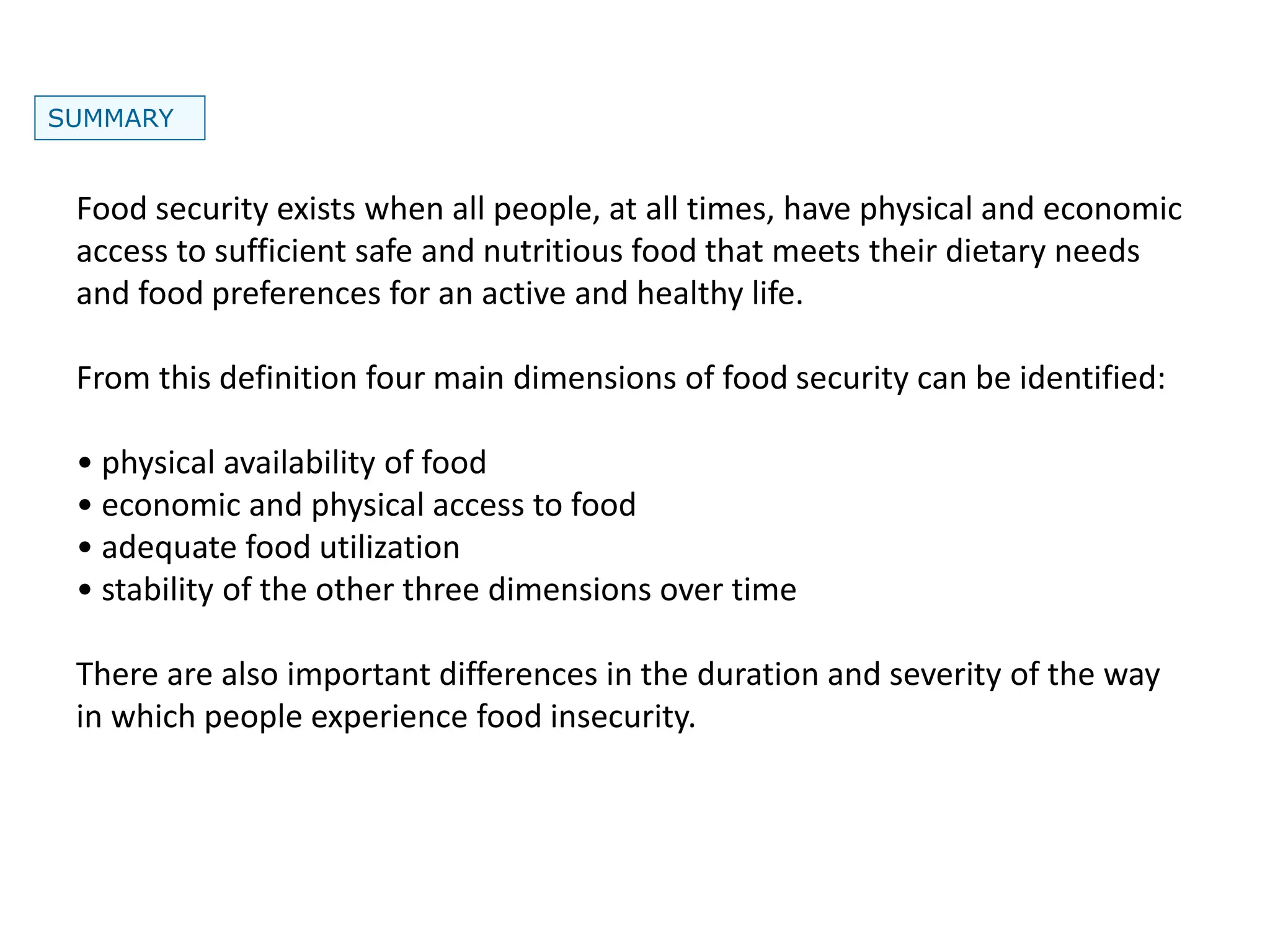 Lecture 2 food security | PPTX