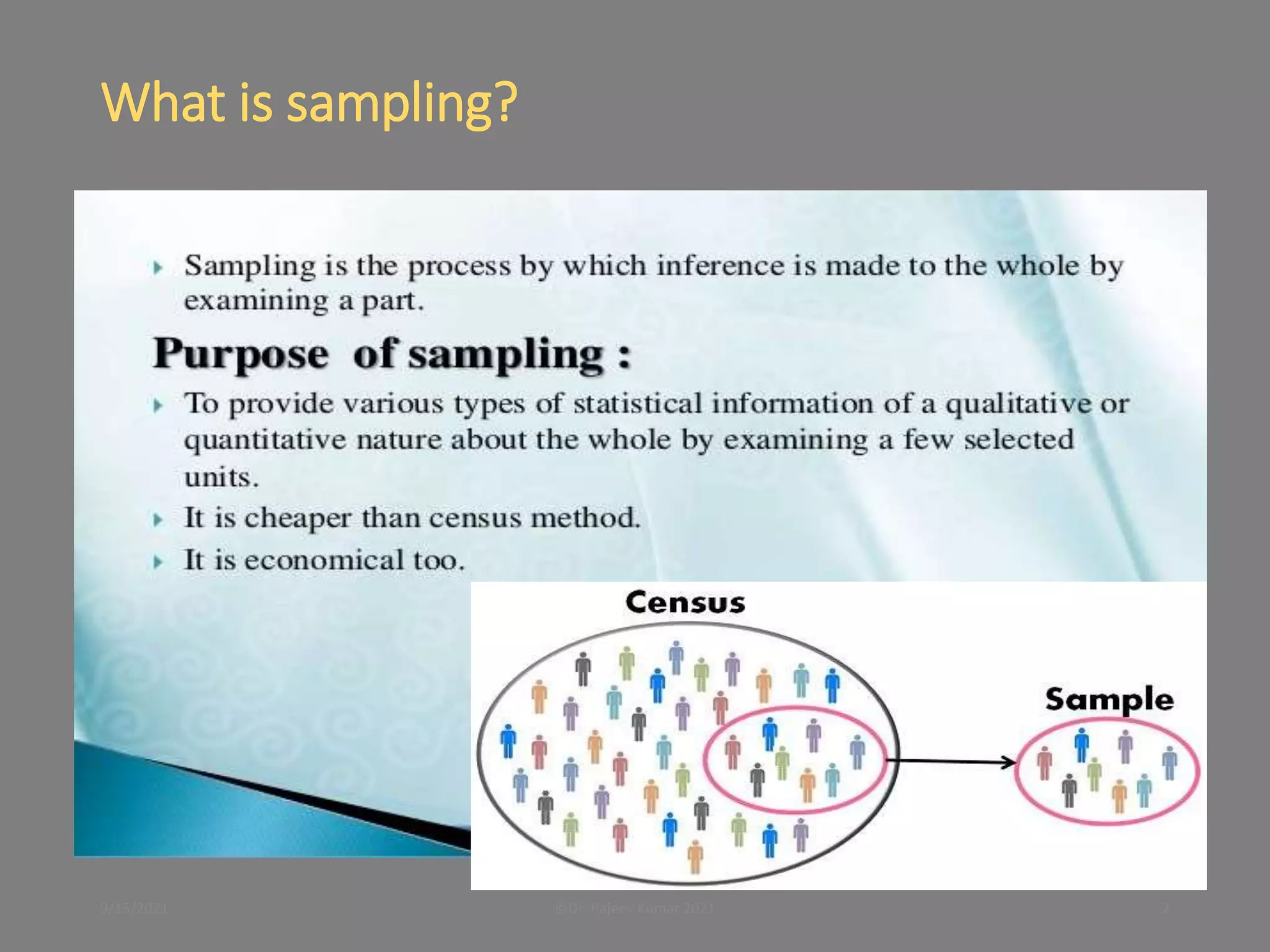 Lecture 2. sampling procedure in social sciences | PPT