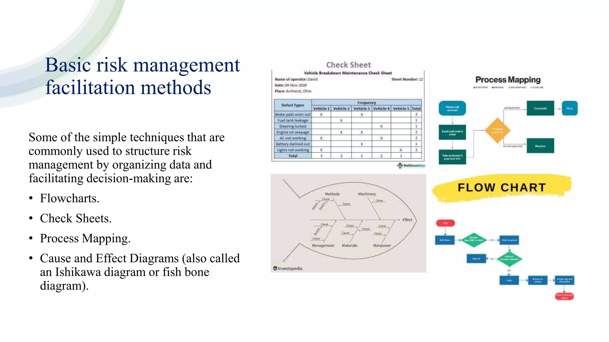Basic Risk Management Facilitation Methods Introduction to quality management system • Product quality review (PQR ...