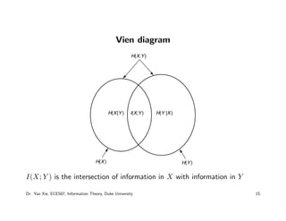 Lecture 2: Entropy and Mutual Information | PDF