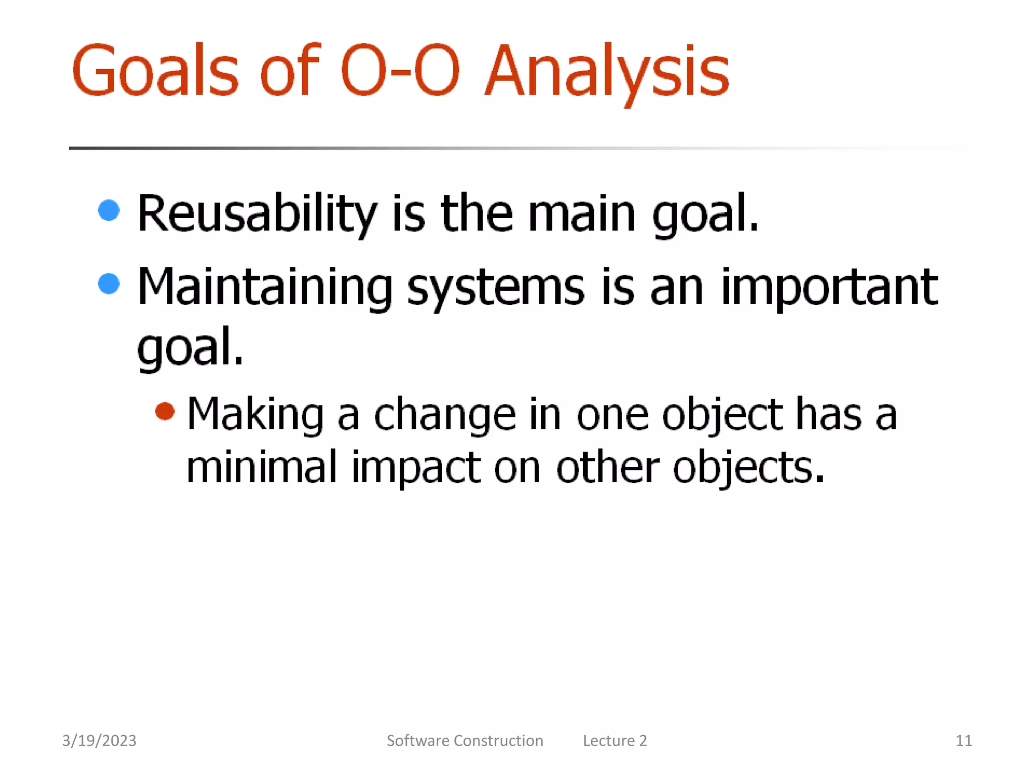 3/19/2023 Software Construction Lecture 2 11
 