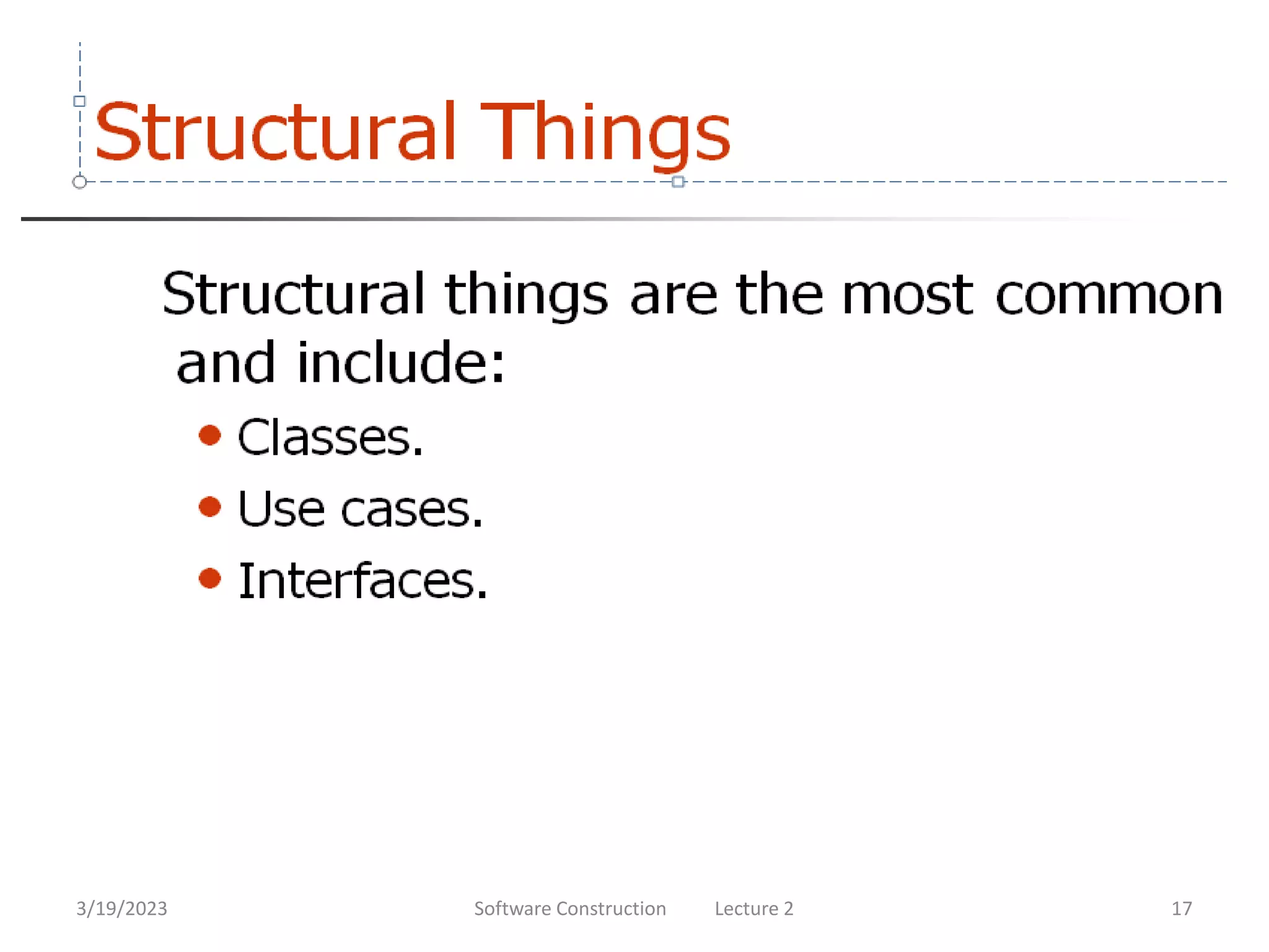 3/19/2023 Software Construction Lecture 2 17
 