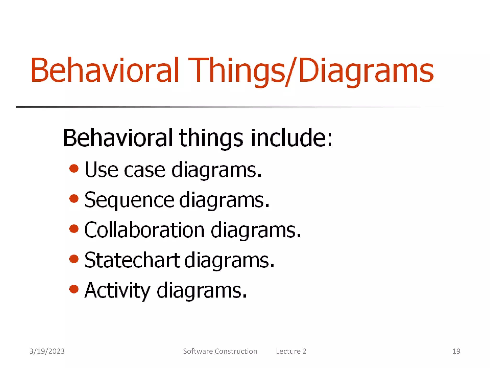 3/19/2023 Software Construction Lecture 2 19
 
