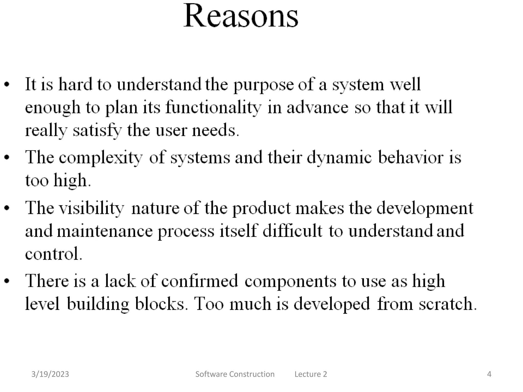 3/19/2023 Software Construction Lecture 2 4
 