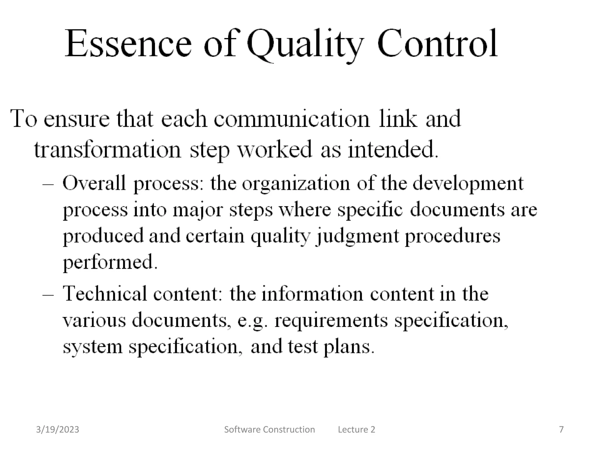 3/19/2023 Software Construction Lecture 2 7
 