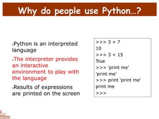 Why Python Interpreted lecture 2.pptx